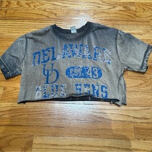 University of Delaware cropped shirt